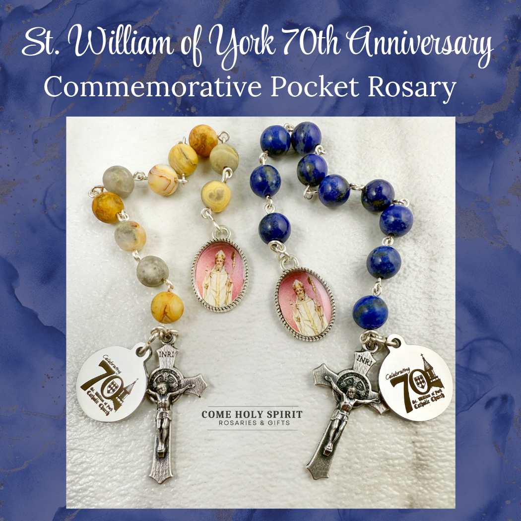 St. William of York 70th Anniversary Pocket Rosary