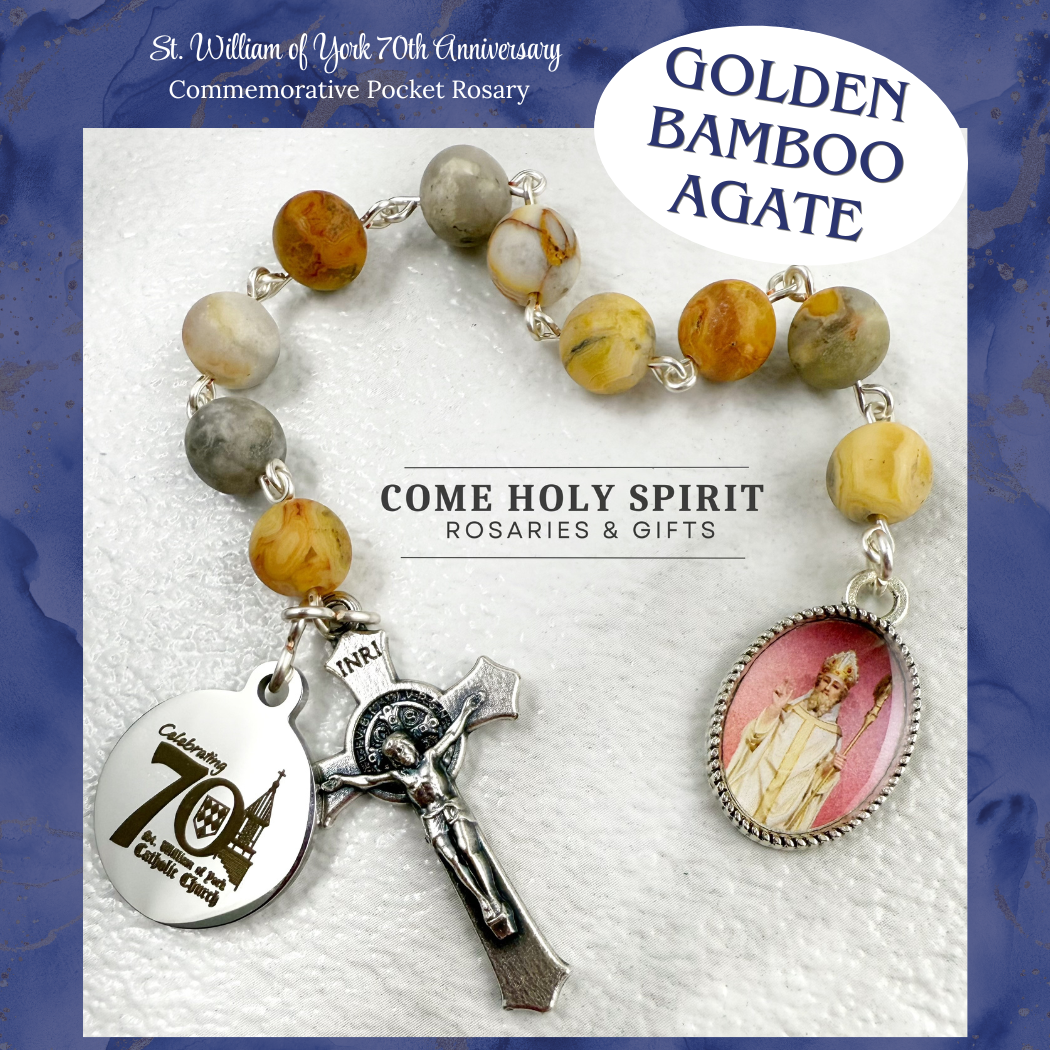St. William of York 70th Anniversary Pocket Rosary