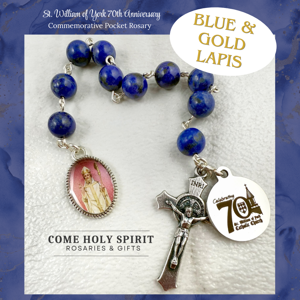 St. William of York 70th Anniversary Pocket Rosary