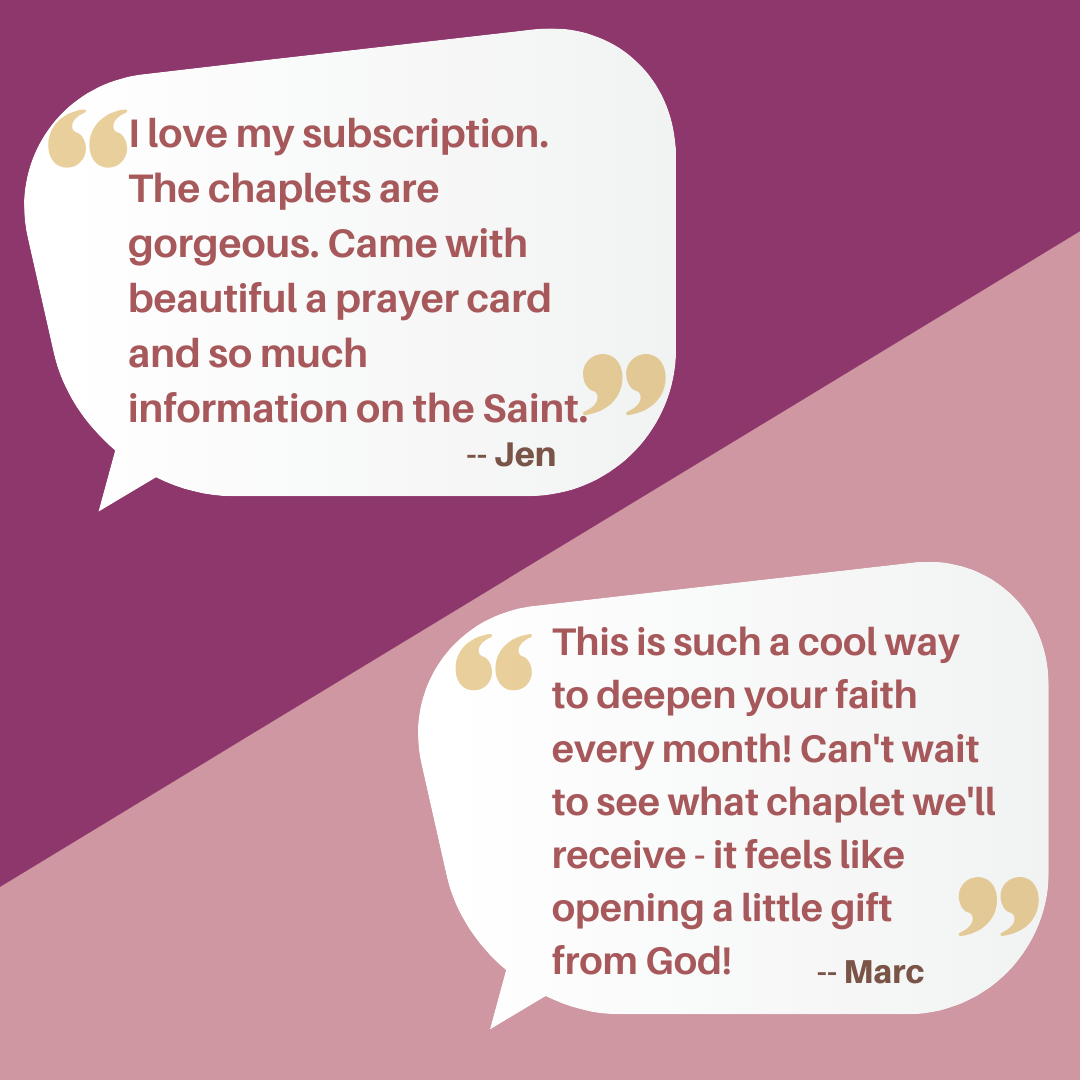 The Deluxe Chaplet Box - 12 MONTH MEMBERSHIP